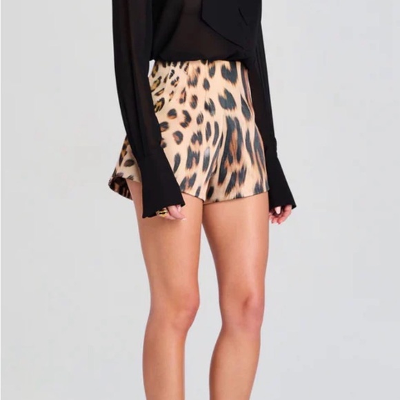 Retrofete Marie Leopard Print Shorts - Picture 3 of 5